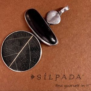 SILPADA 925 Black Ebony Wood Pendant